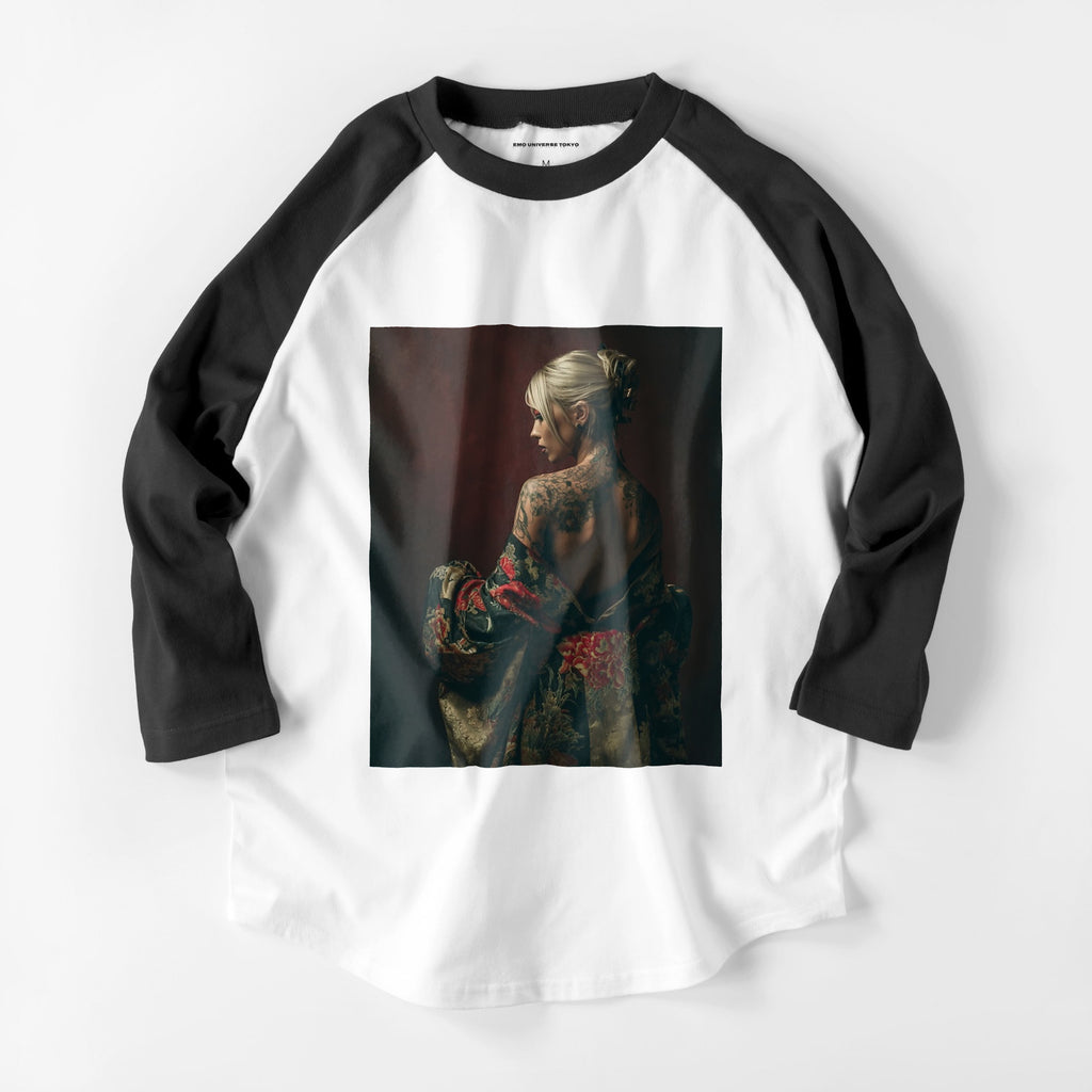 和服タトゥープリントラグラン white-x-black image