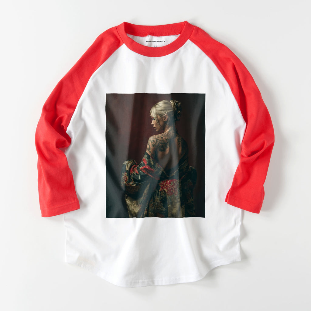 和服タトゥープリントラグラン white-x-red image