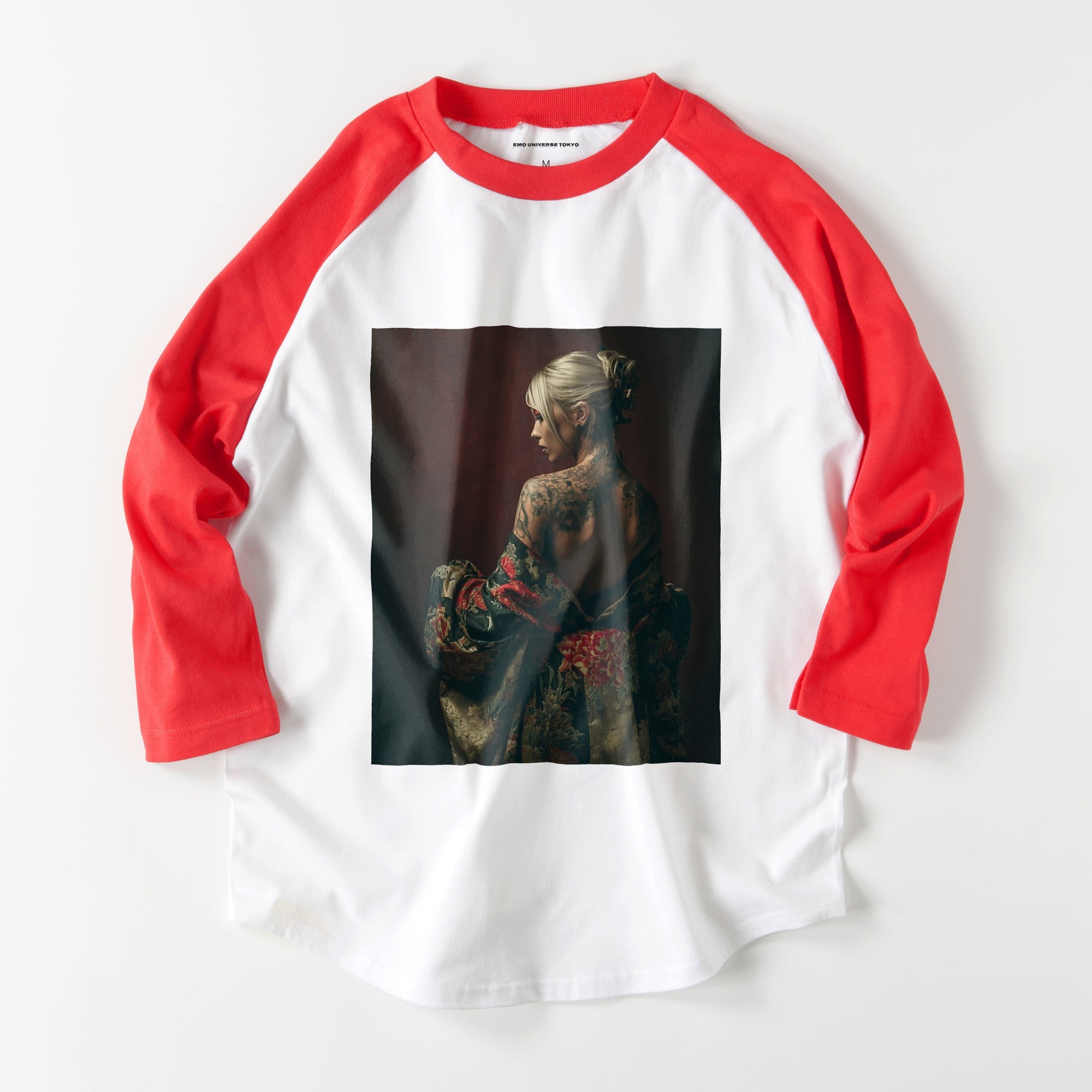 和服タトゥープリントラグラン white-x-red image